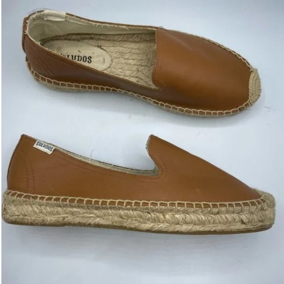 Soludos Leather Espadrilles Size 8 - Picture 1 of 6